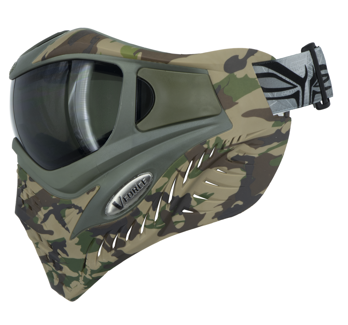 V-Force Grill SE Paintball Mask Goggle - Woodlands Camo w/ Smoke & Clear Lens