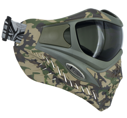 V-Force Grill SE Paintball Mask Goggle - Woodlands Camo w/ Smoke & Clear Lens