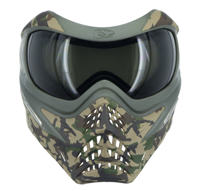 V-Force Grill SE Paintball Mask Goggle - Woodlands Camo w/ Smoke & Clear Lens