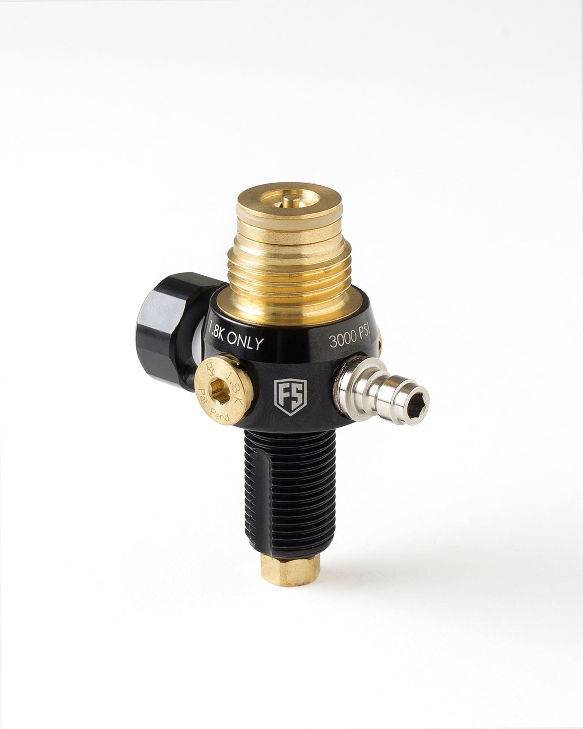 First Strike FS 3K 3000 PSI Nitrogen Air Tank Regulator Black - Tiberius Arms
