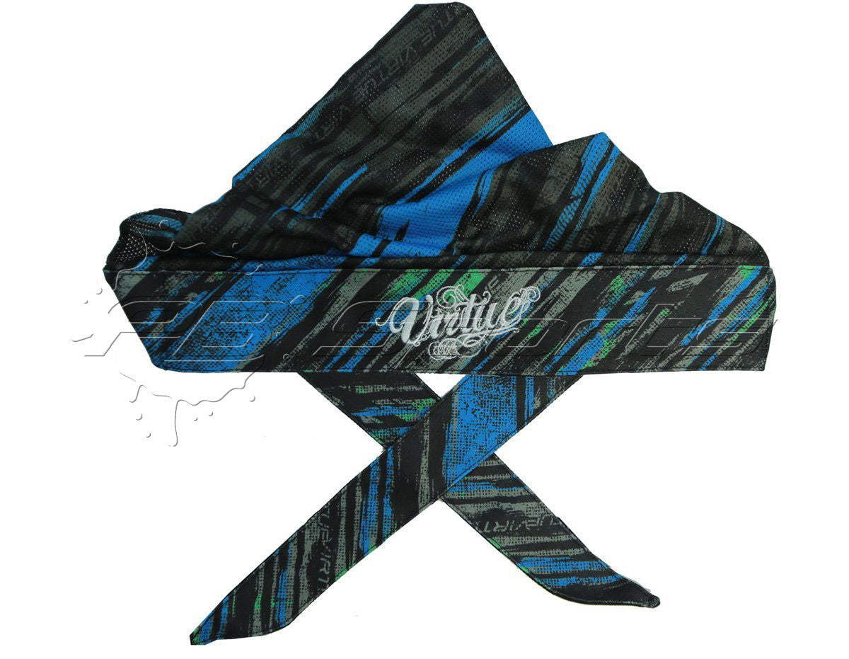 Virtue Padded Headwrap - Graphic Cyan/Lime - Virtue
