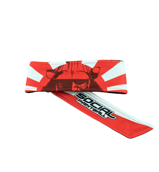 Social Paintball Grit Deluxe Long Tie Headband - Rising Sun - Social Paintball