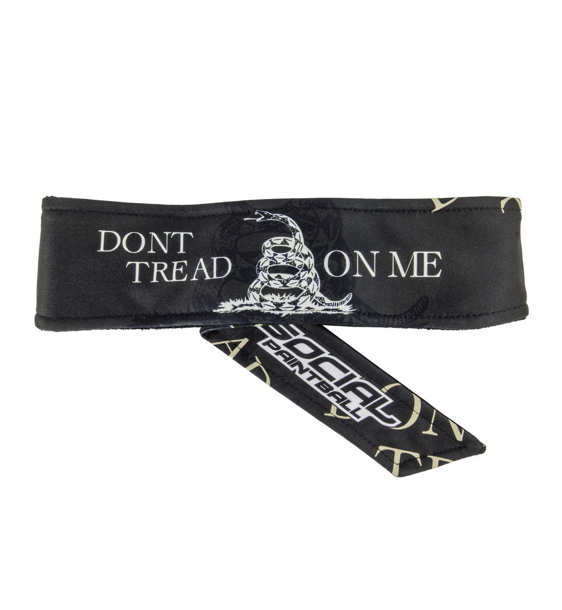 Social Paintball Grit Deluxe Long Tie Headband - Don't Tread On Me - Social Paintball