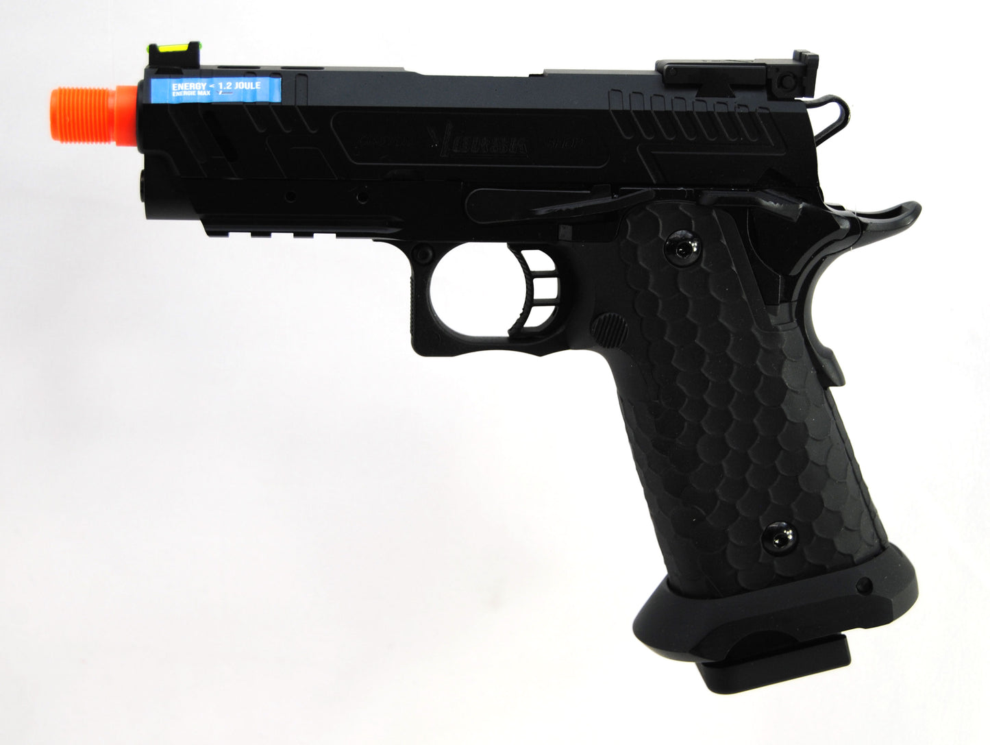 Nuprol Vorsk CS Hi-Capa Vengeance Gas Blowback Pistol Compact Black