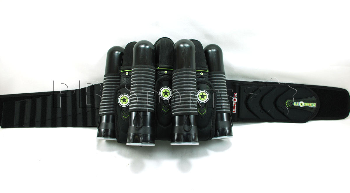 GI Sportz Race 3+6 Harness - Green / Black - G.I. Sportz