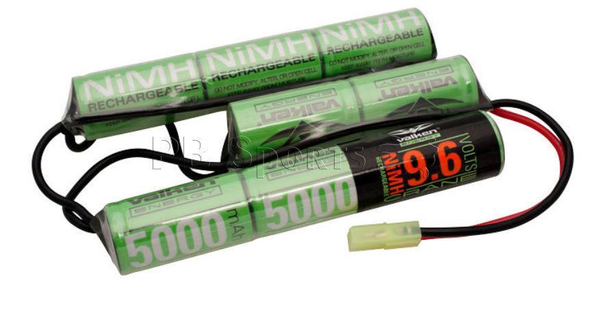 Valken Energy NiMH 9.6v 5000mAh Crane style battery - Valken Paintball