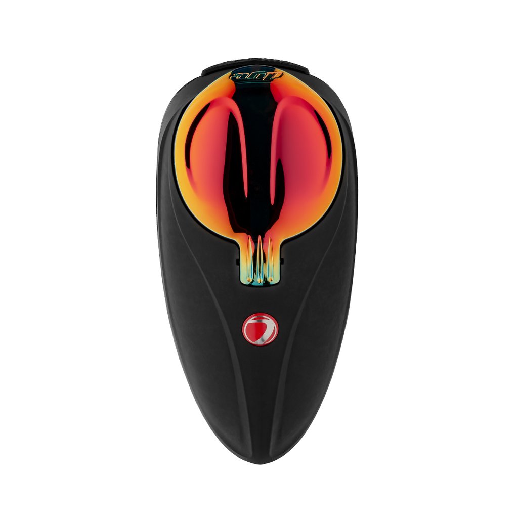 DYE Rotor R2 Paintball Loader - Black/Fire Red - DYE