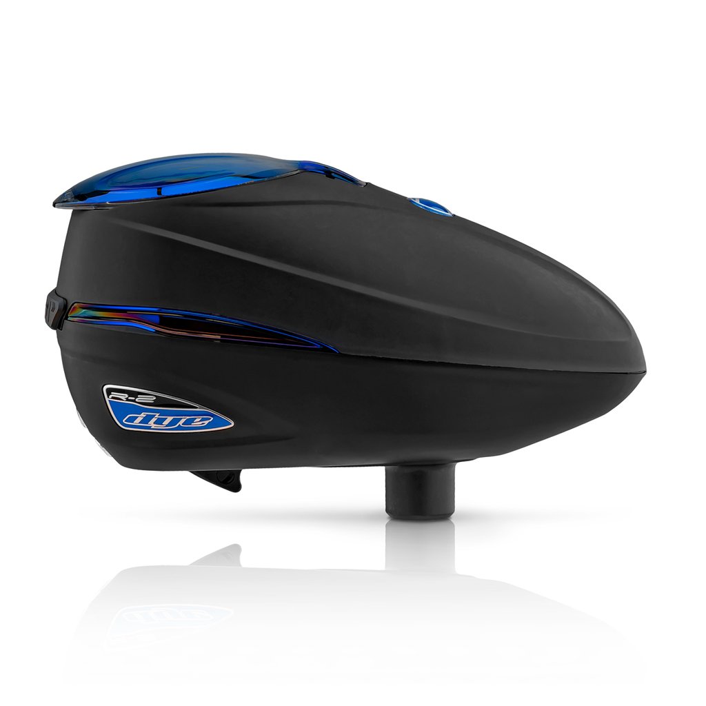 DYE Rotor R2 Paintball Loader - Black/Blue Ice - DYE