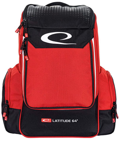 Latitude 64 Luxury Core backpack Disc Golf Bag - Red - Latitude 64