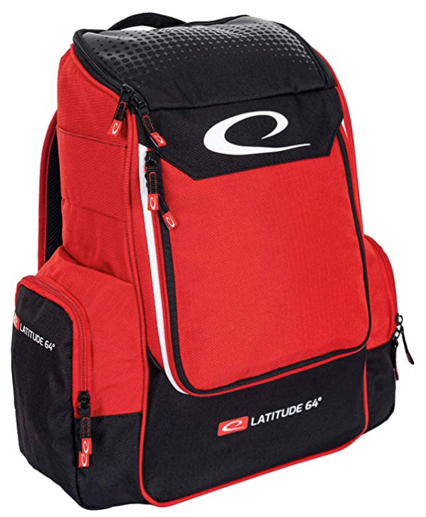 Latitude 64 Luxury Core backpack Disc Golf Bag - Red - Latitude 64
