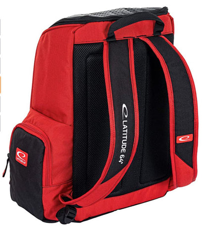 Latitude 64 Luxury Core backpack Disc Golf Bag - Red - Latitude 64
