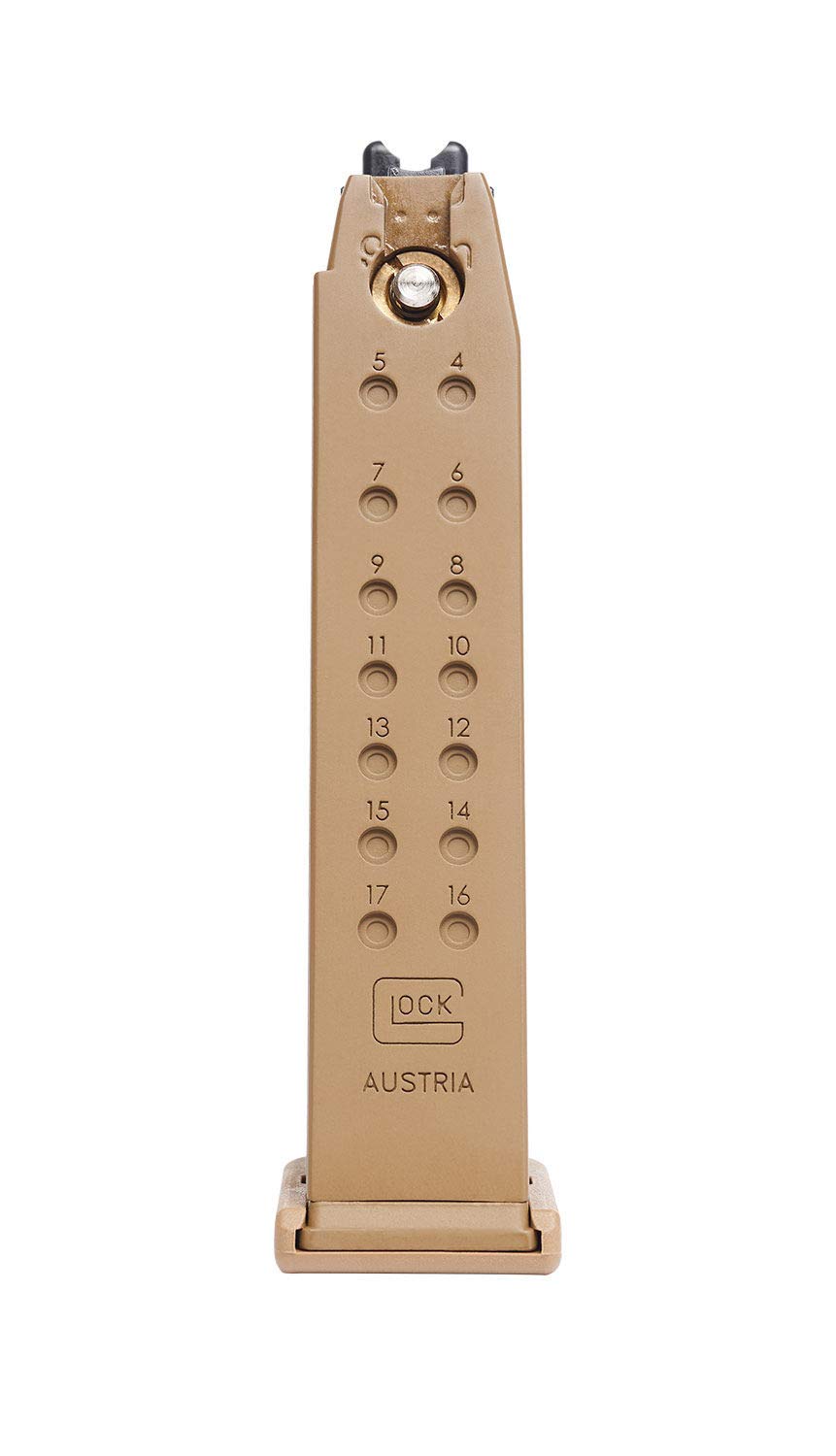 Elite Force Glock 19X 20 Round Airsoft Pistol Gas Magazine 6mm FDE - Elite Force