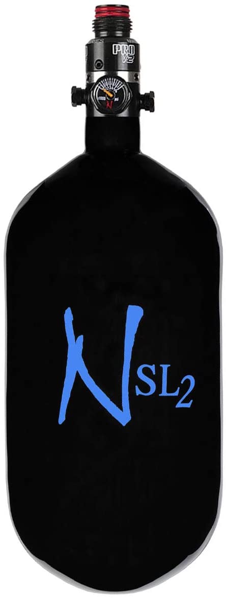 Ninja SL2 77ci 4500psi HPA Tank - Black w/ Blue Logo