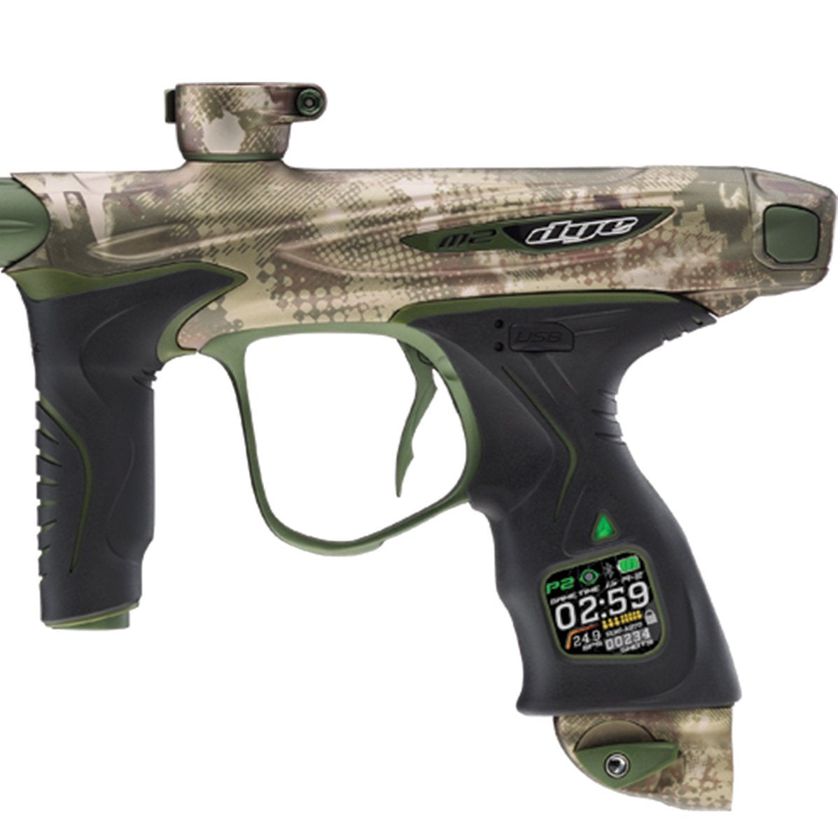 Dye M2 with MOSAir Paintball Marker - LE DyeCam - DYE