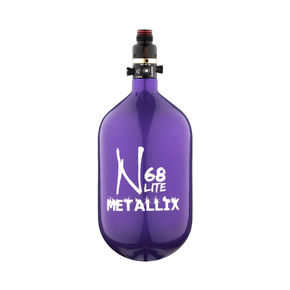 Ninja METALLIX 68ci 4500psi HPA Tank - Purple - Ninja Paintball