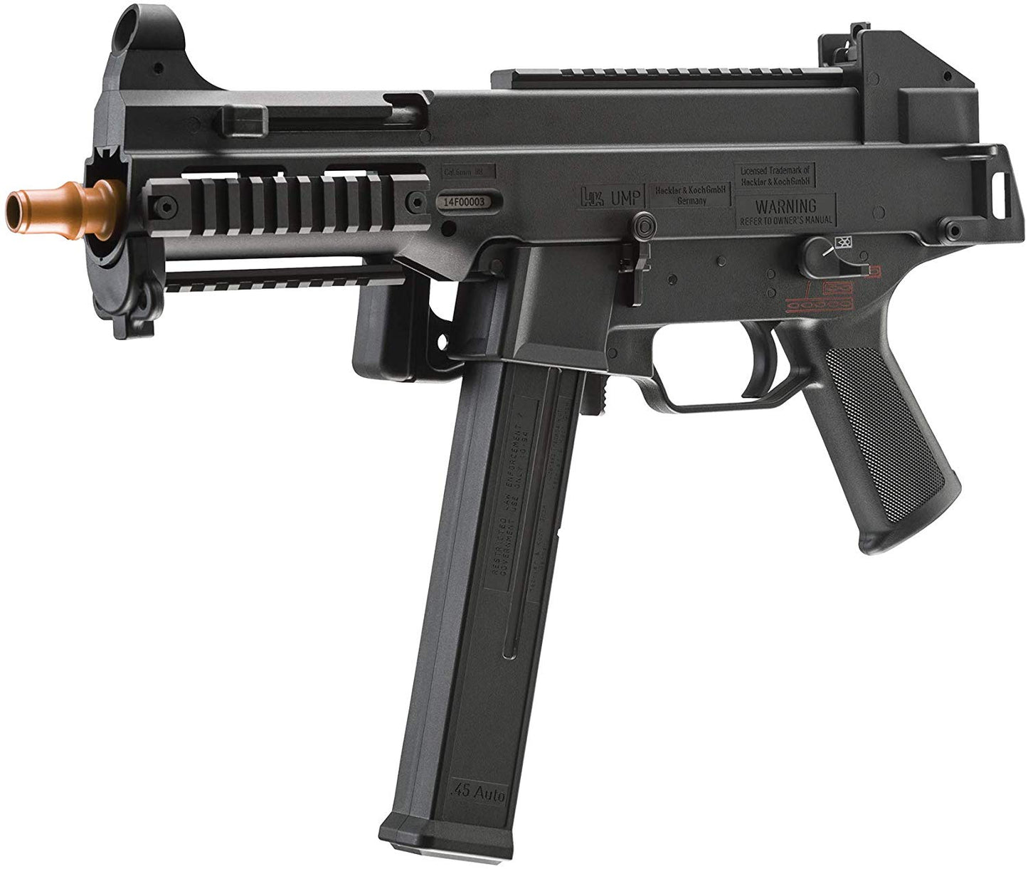 Elite Force H&amp;K UMP .45 Airsoft GBB Gas Blow Back SMG - Black - Elite Force