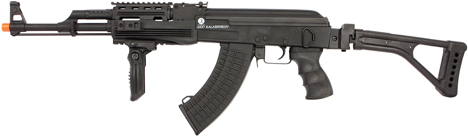 CYMA Kalashnikov Fully Licensed 60th Anniversary Edition Full Metal AK47 Tactical Airsoft AEG - Black - Evike