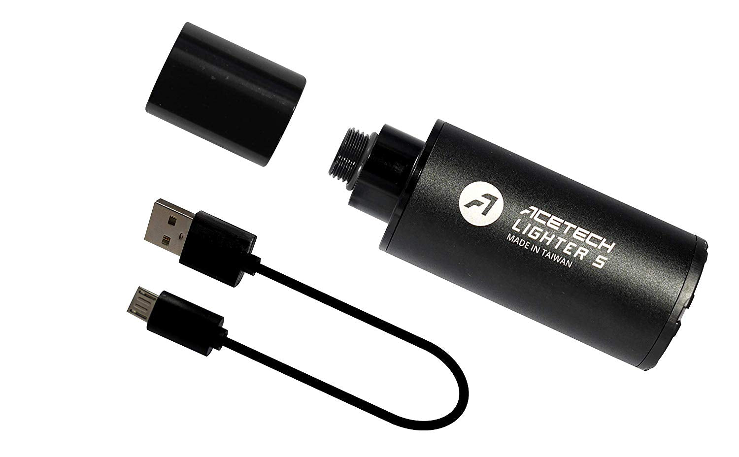 ACETECH Airsoft Gun 11mm Lighter S Pistol Tracer Unit w/ Adaptor x 1 M11 clockwise Thread to M14 Anti-clockwise Thread - Tippmann Sports