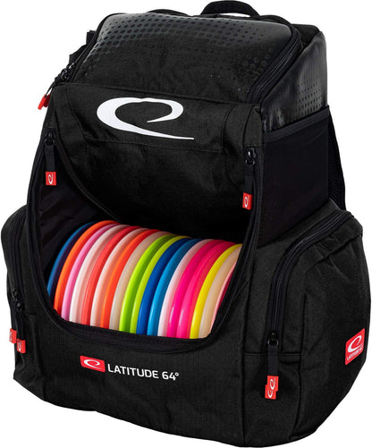 Latitude 64 Luxury Core Pro backpack Disc Golf Bag - Black - Latitude 64