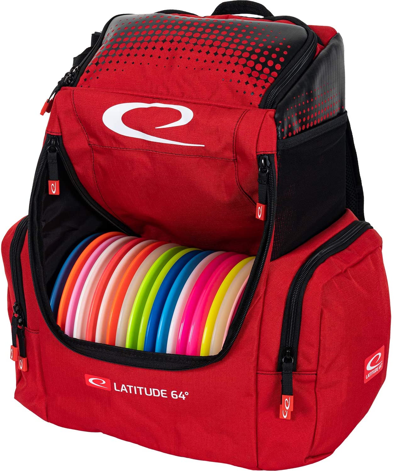 Latitude 64 Luxury Core Pro backpack Disc Golf Bag - Red - Latitude 64