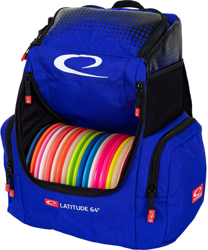 Latitude 64 Luxury Core Pro backpack Disc Golf Bag - Blue - Latitude 64