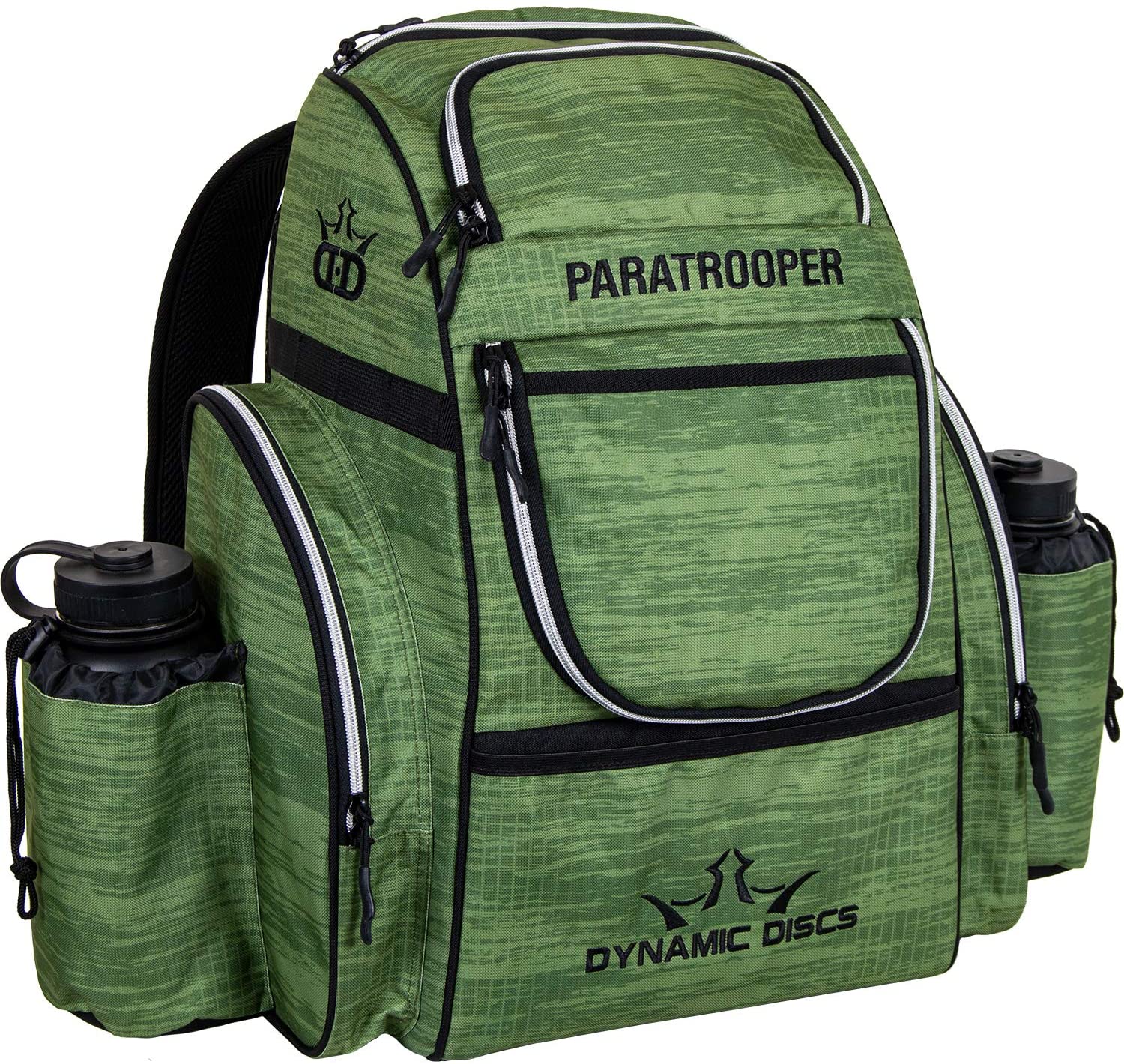 Dynamic Discs Paratrooper Disc Golf Bag - Scratched Camo Green - Dynamic Discs