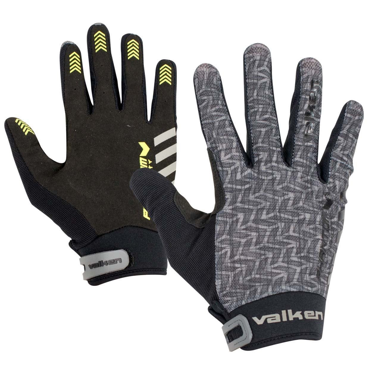 Valken Phantom Agility Full Finger Gloves - Grey/Black - XXL - Valken Paintball