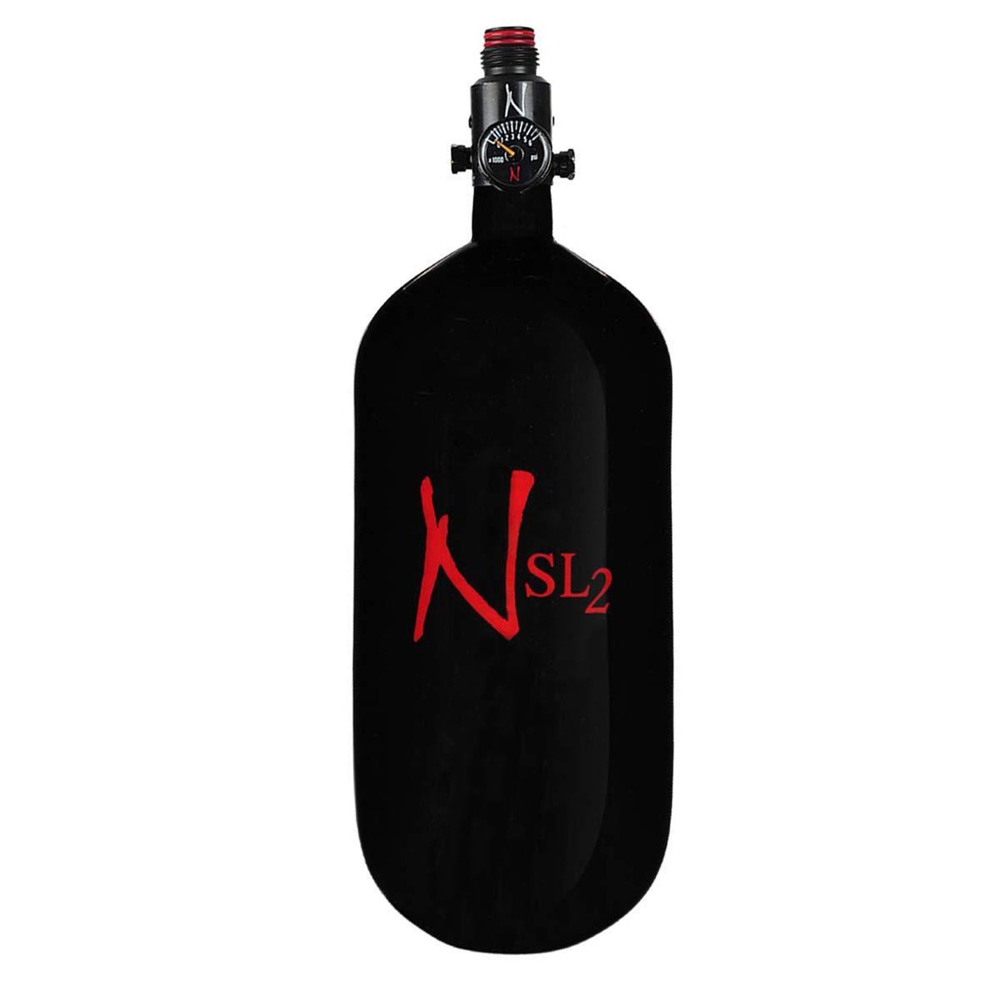 Ninja 90ci 4500psi SL2 HPA Tank - Black - w/ Standard Reg - Ninja Paintball
