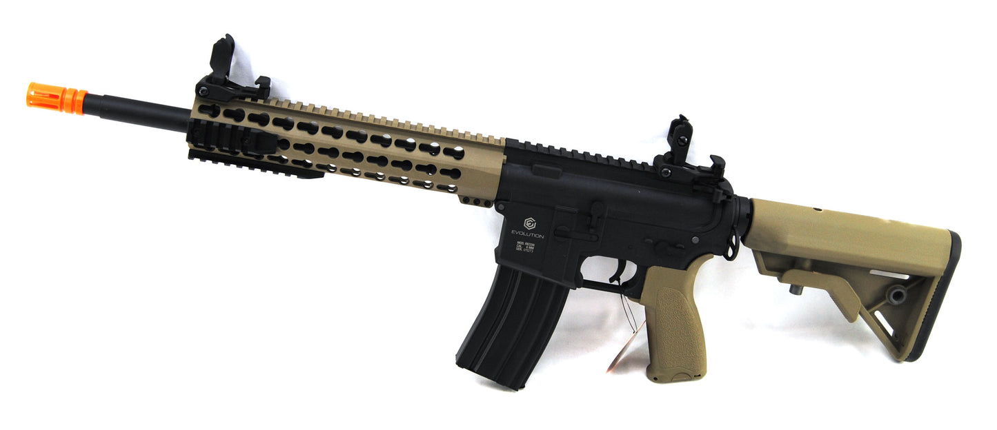 Evolution Combat Recon S 14.5" Carbontech Airsoft Rifle - Black/Tan