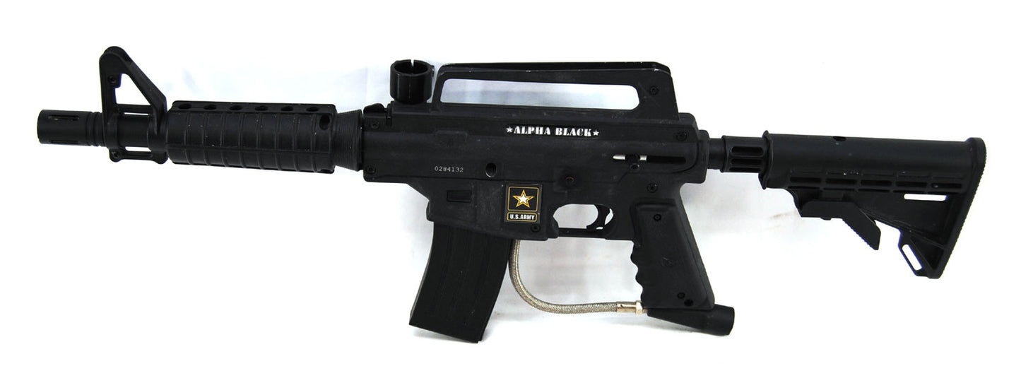 Used Tippmann Alpha Black w/ E-Grip - Black - Tippmann Sports