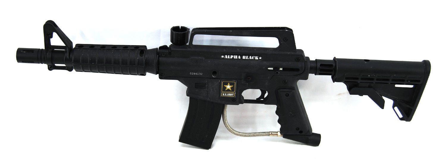 Used Tippmann Alpha Black w/ E-Grip - Black - Tippmann Sports