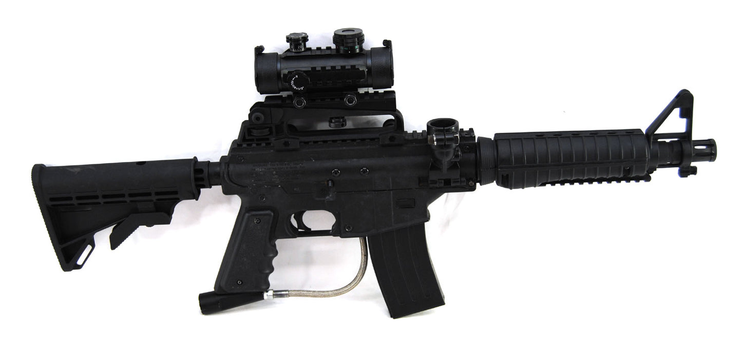 Used Tippmann Alpha Black Elite w/ E-Grip &amp; Red/Green Dot - Black - Tippmann Sports