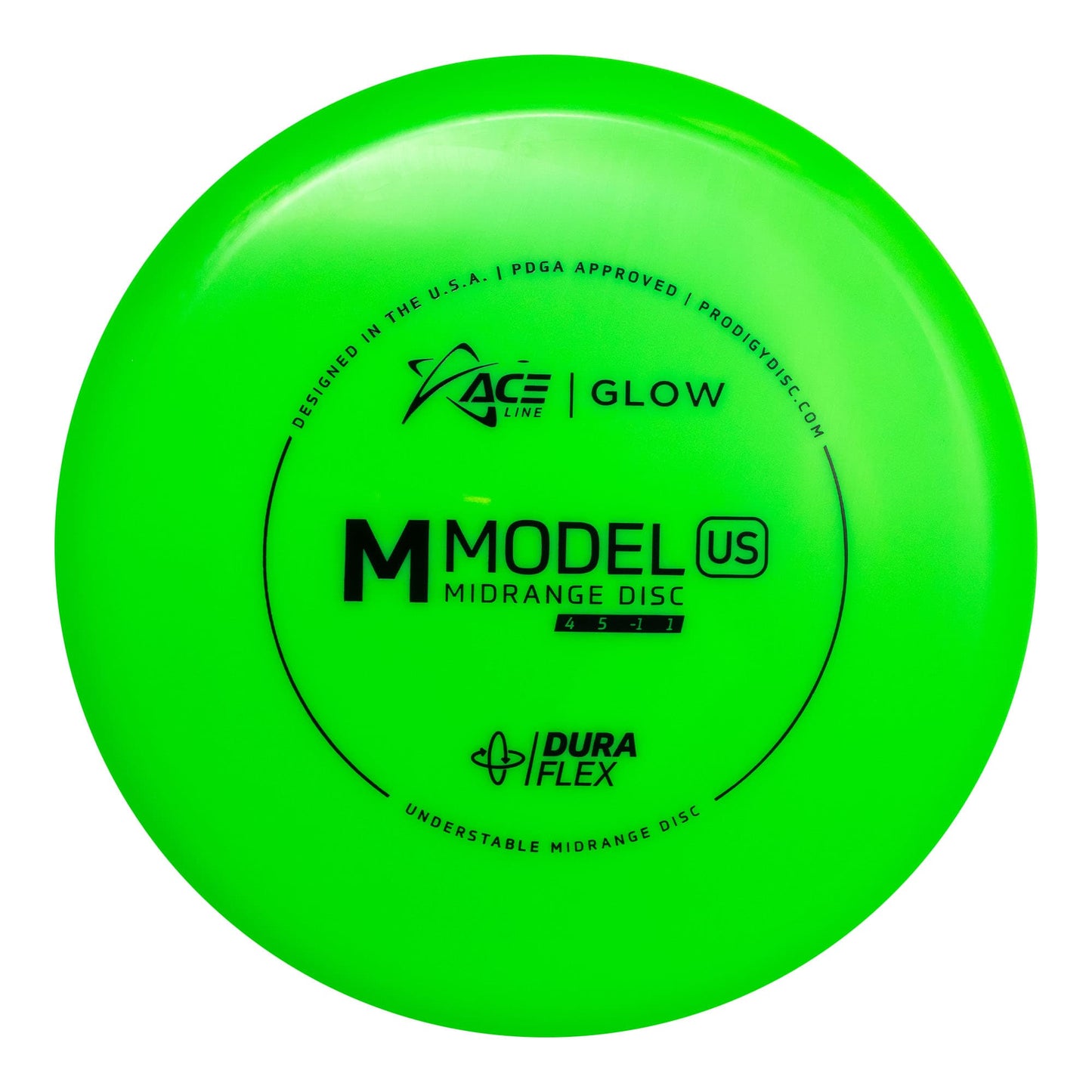 Prodigy Ace Line M Model US Midrange Disc - Duraflex Glow Plastic