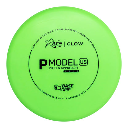 Prodigy Ace Line P Model US Putt & Approach Disc - Basegrip Glow Plastic