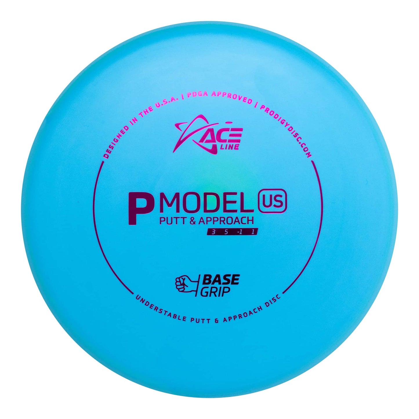 Prodigy Ace Line P Model US Putt & Approach Disc - Basegrip Plastic