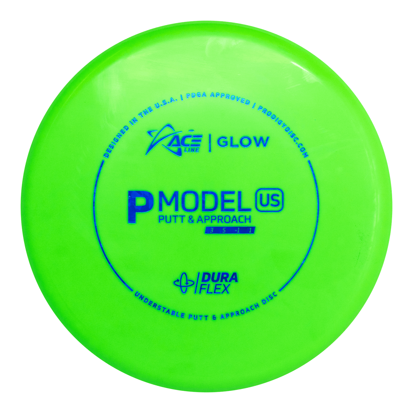 Prodigy Ace Line P Model US Putt & Approach Disc - Duraflex Glow Plastic