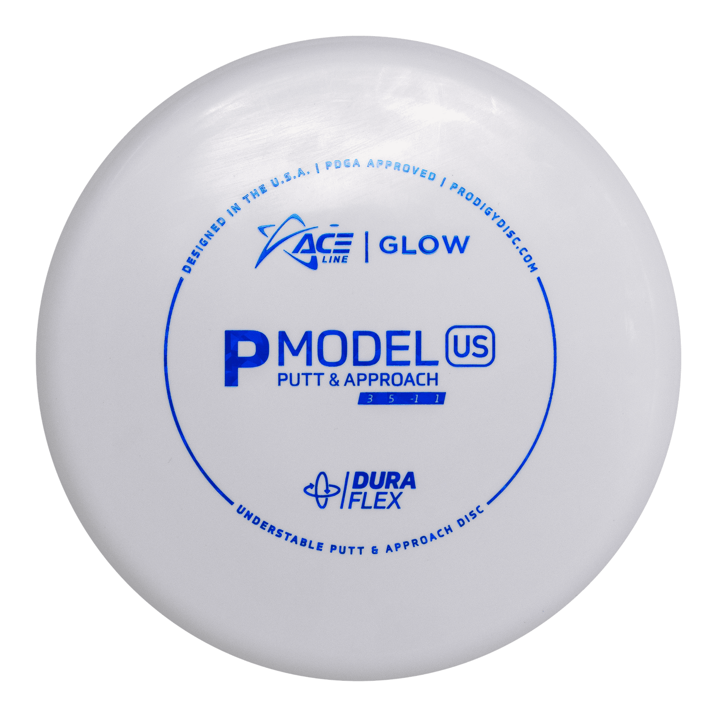 Prodigy Ace Line P Model US Putt & Approach Disc - Duraflex Glow Plastic