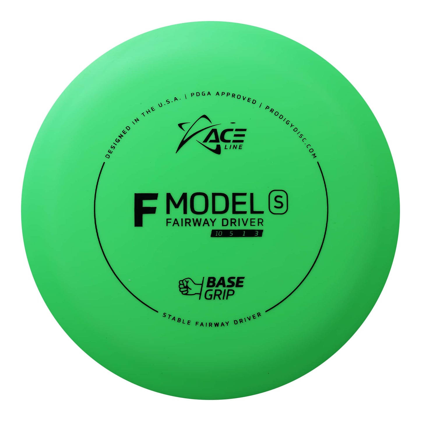 Prodigy Ace Line F Model S Distance Driver Disc - Basegrip Glow Plastic
