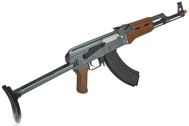 CYMA Sport AK47S Under-Folding Stock Airsoft AEG Rifle w/ Simulated Wood Furniture - Evike
