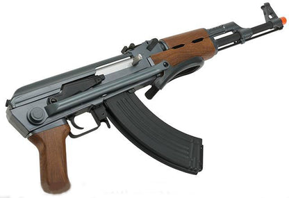 CYMA Standard AK47S Steel Under-Folding Stock Airsoft AEG Rifle w/ Real Wood Furniture - Evike