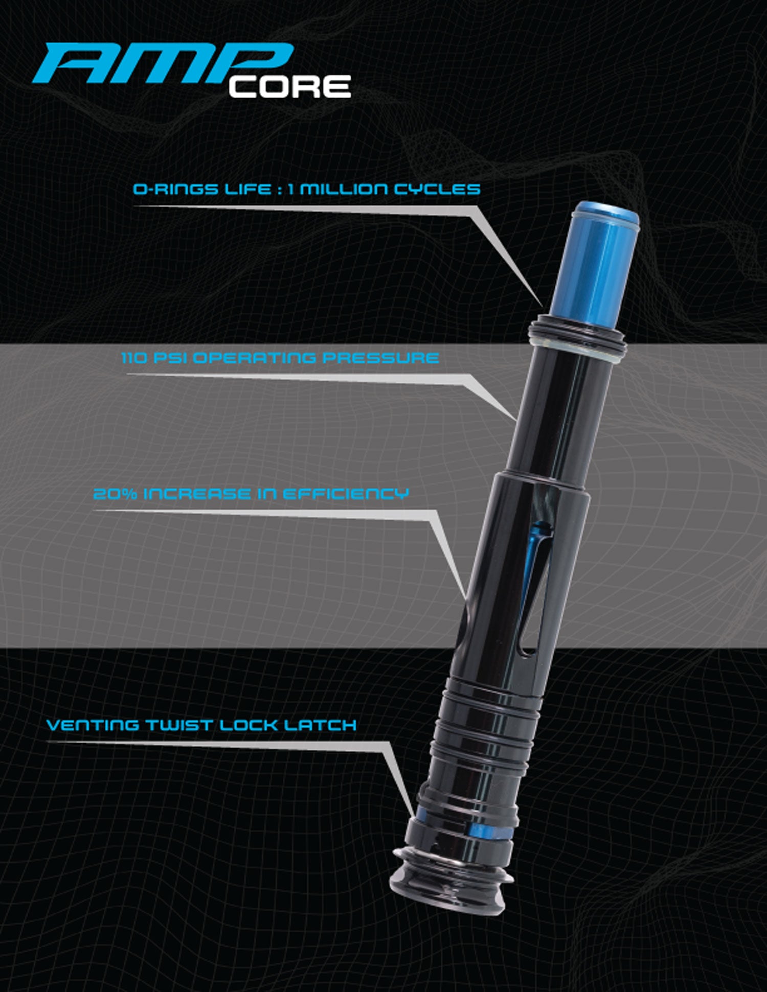 SP Shocker AMP Paintball Gun - Blue - GOG
