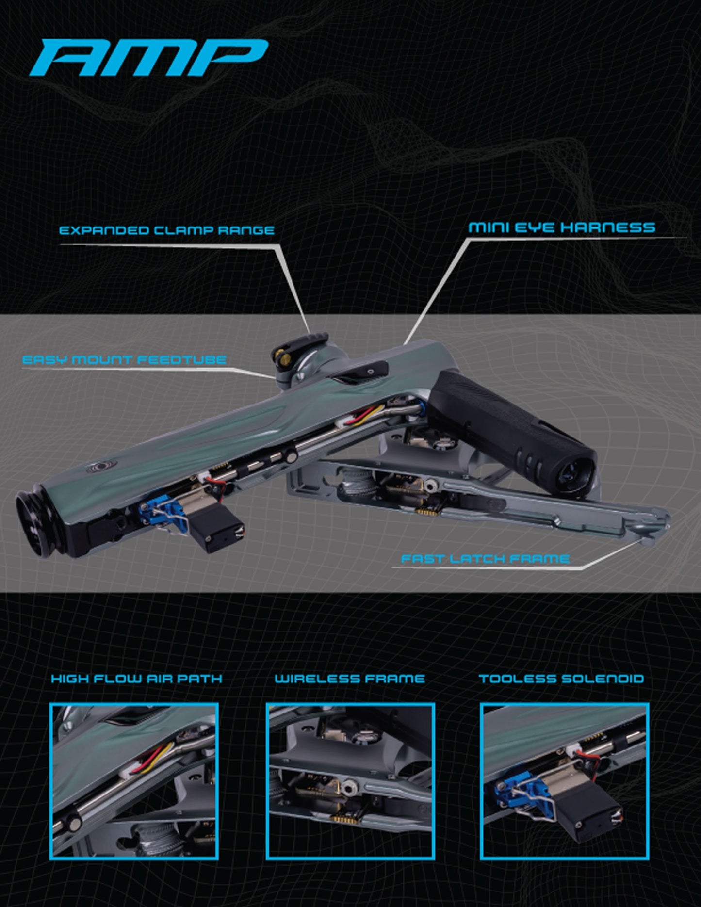JT / Smart Parts Collaboration Shocker AMP Paintball Gun - Limited Production Graphic