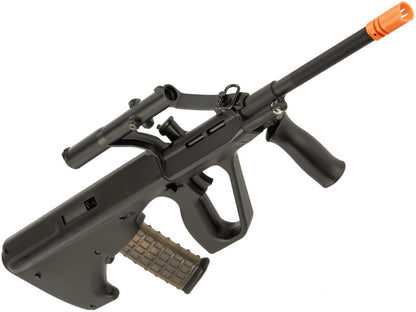 Snow Wolf AUG "Phantom" Bullpup Airsoft AEG Rifle w/ Intergraded Scope &amp; Mock Suppressor - OD Green - Evike