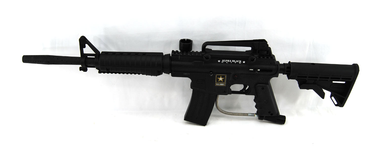 Used Tippmann Sports Alpha Black Elite w/ Upgraded Barrel - Black - Tippmann
