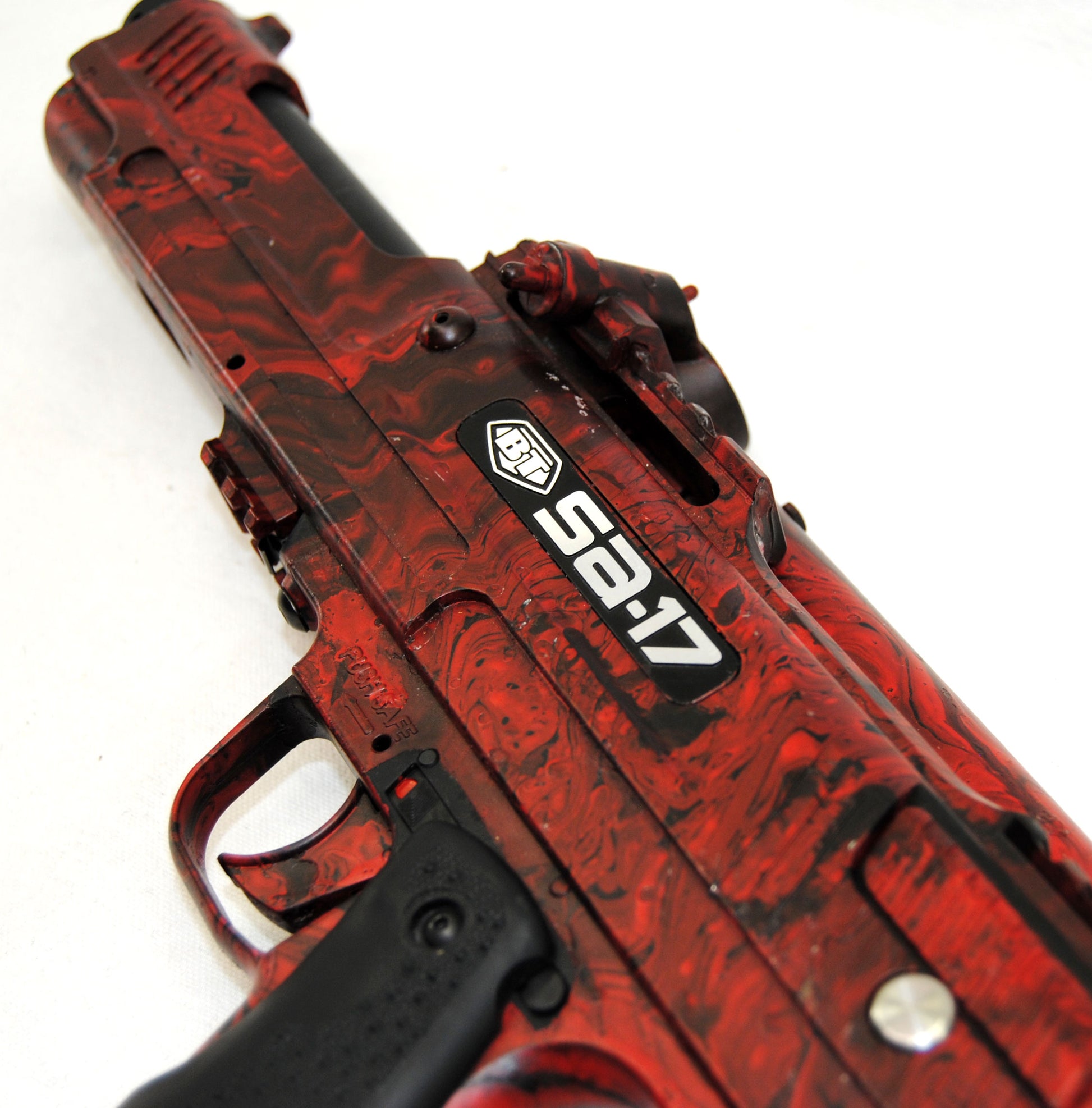 Used Empire BT Battle-Tested SA-17 Scenario Woodsball Tube-Fed Paintball Pistol - Empire Battle Tested