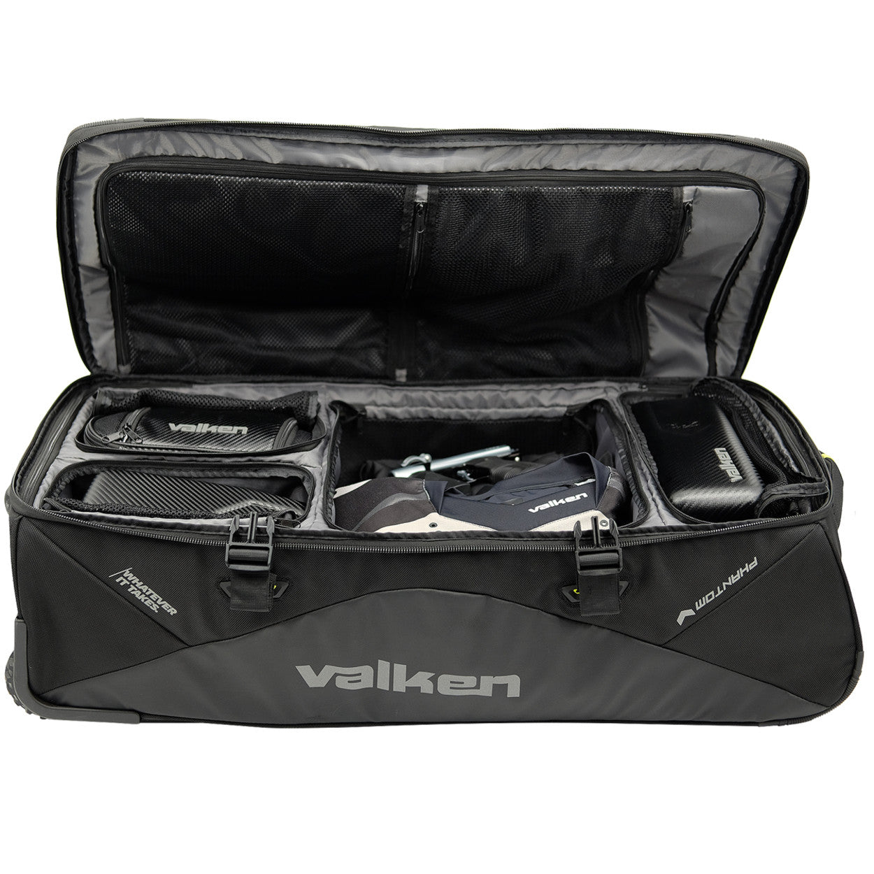 New Valken Phantom Agility Rolling Paintball Large Gear Bag Black FREE SHIPPING - Valken Paintball