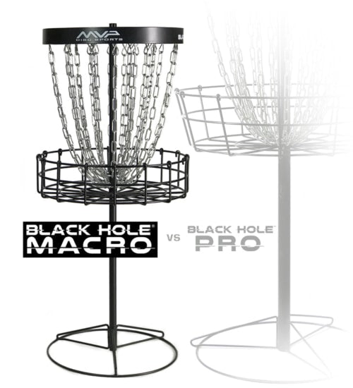 MVP Black Hole Macro Disc Golf Target (Basket) - Black