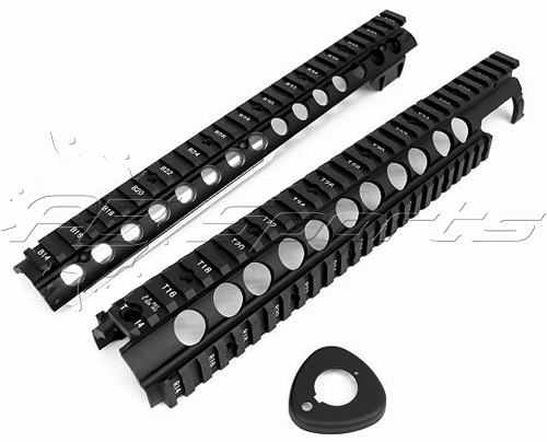 Classic Army M5 RAS RIS 12" Rail System M4/M16 Series Airsoft AEG Rifles Black - Classic Army