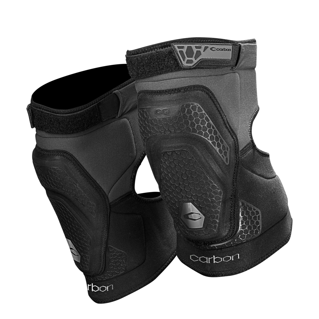 Carbon Paintball CC Knee Pads - Black/Grey