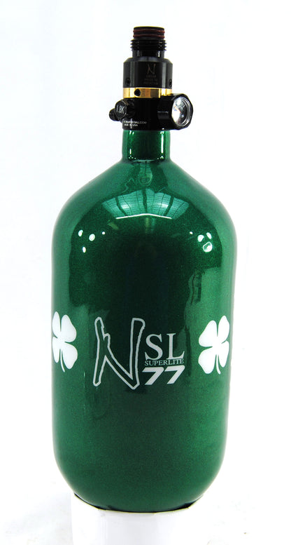 Ninja 77ci 4500psi HPA Tank - Limited Edition St. Patrick's Day Lucky Clover - Pro V2 SLP Regulator - Ninja Paintball